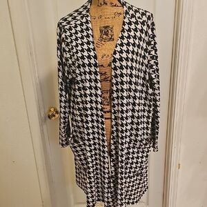 LuLaRoe Black and White Patterned Cardigan